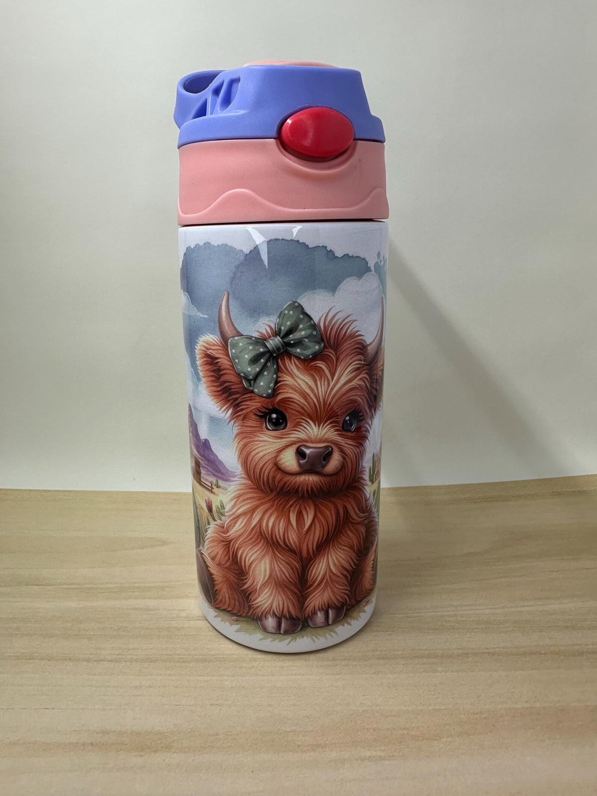 Kids Christmas Tumbler: Stainless Steel Flip Top Water Bottle Reusable Cup