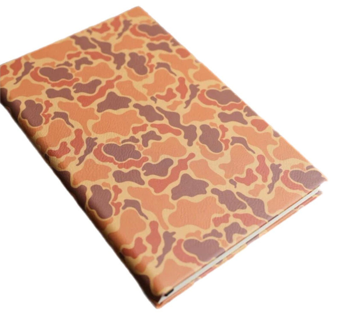 Personalized Leatherette Notebook: Engraved Hunting Camo Journal
