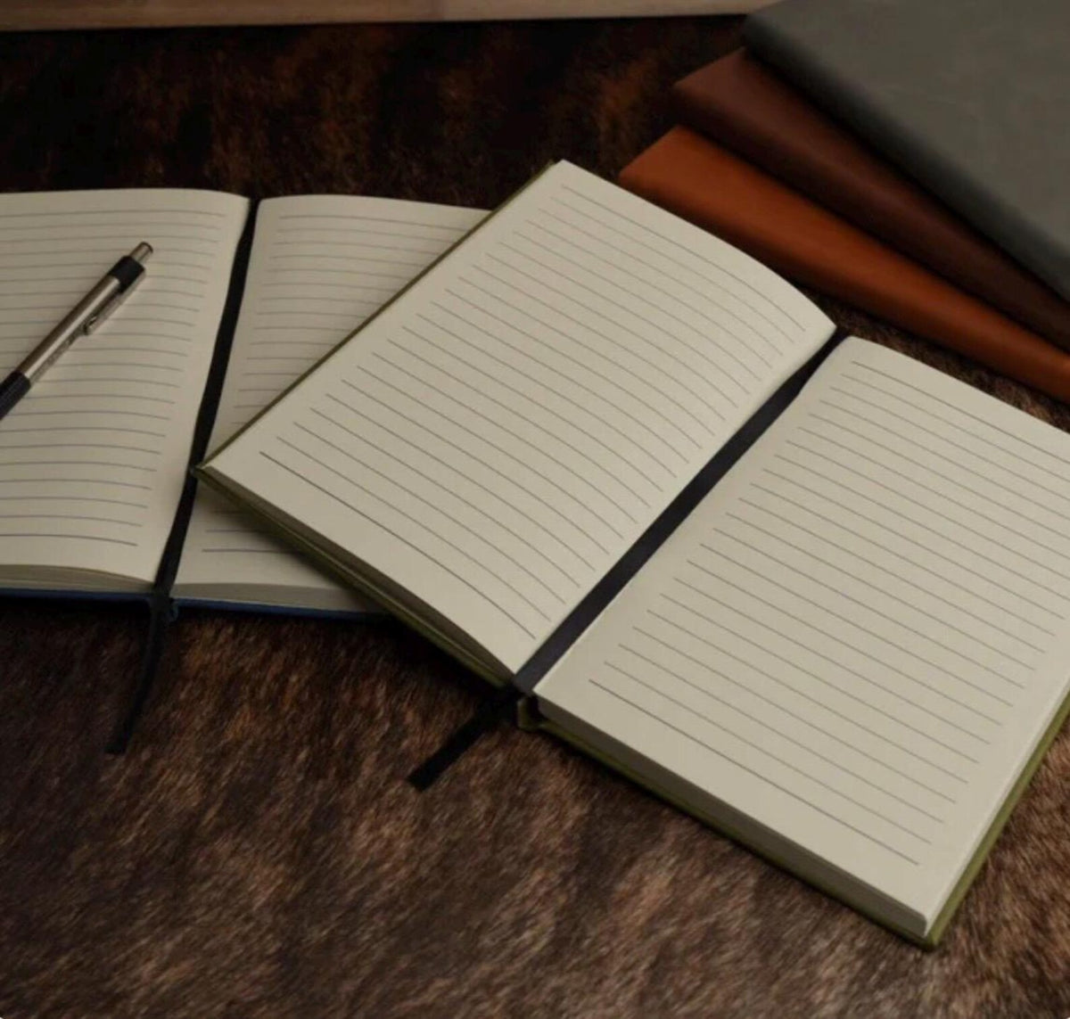 Personalized Leatherette Notebook: Engraved Hunting Camo Journal