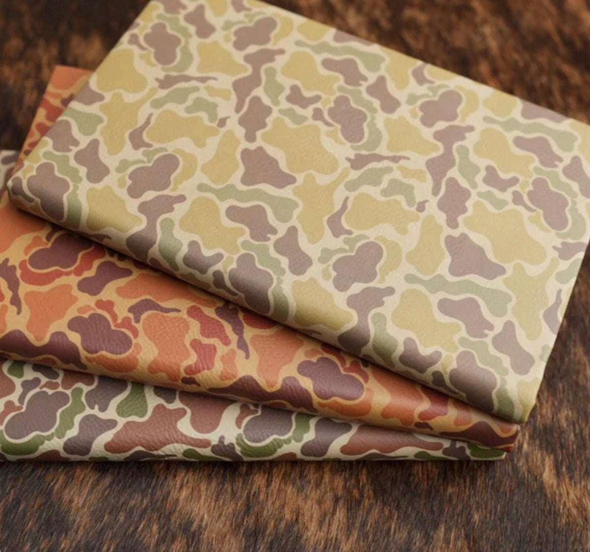 Personalized Leatherette Notebook: Engraved Hunting Camo Journal