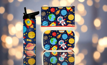 Personalized Space Kids Bundle | Astronaut Tumbler, Lunch Box, Pencil Pouch