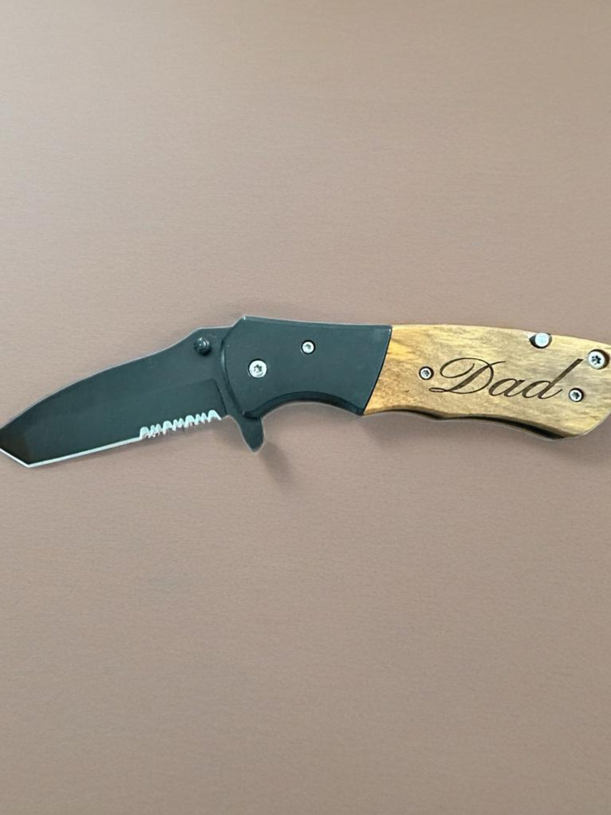 Personalized Tactical Pocket Knife: Engraved Stainless Steel Survival Tool with Seatbelt Cutter, Window Breaker