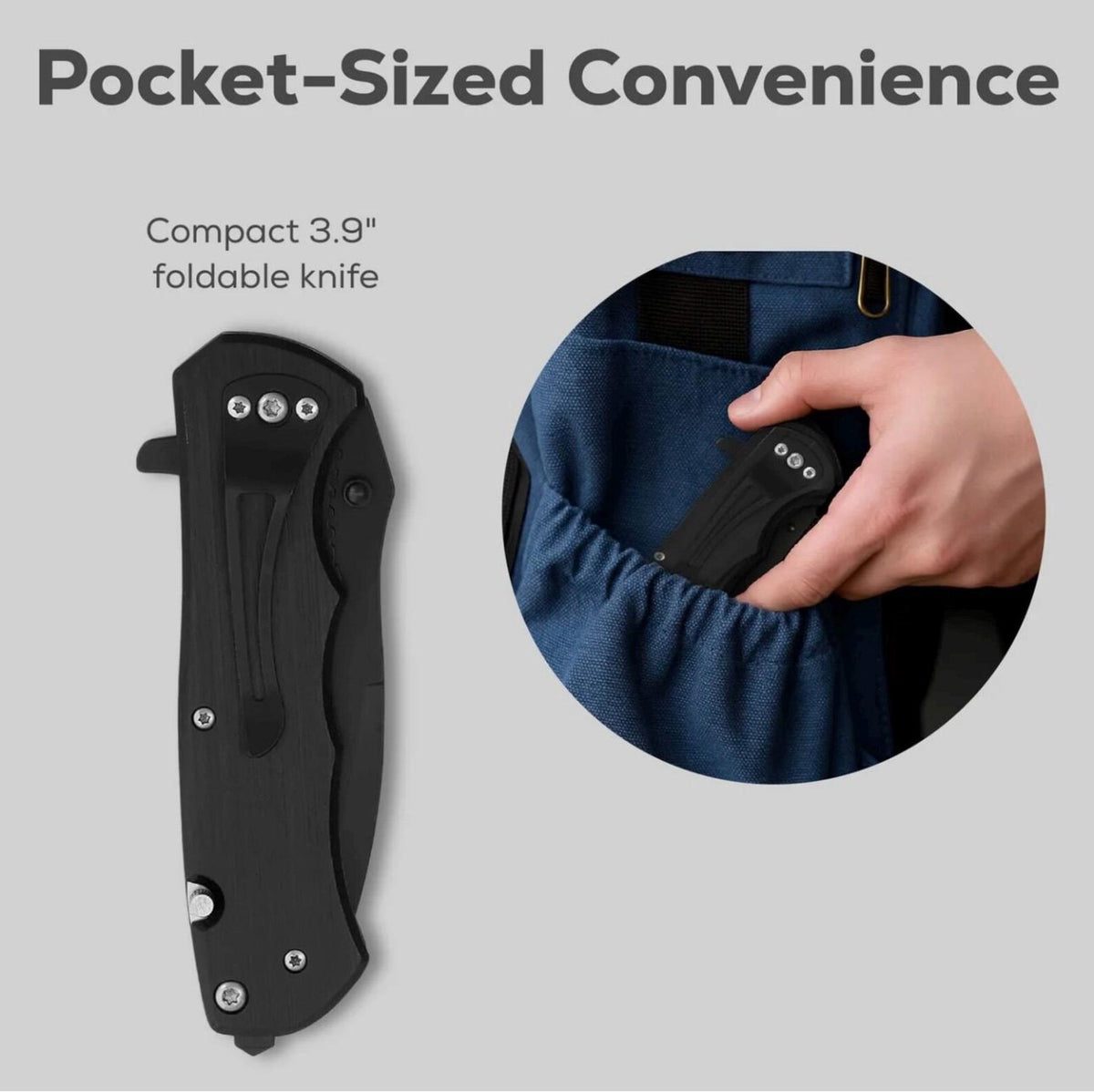 Personalized Tactical Pocket Knife: Engraved Stainless Steel Survival Tool with Seatbelt Cutter, Window Breaker