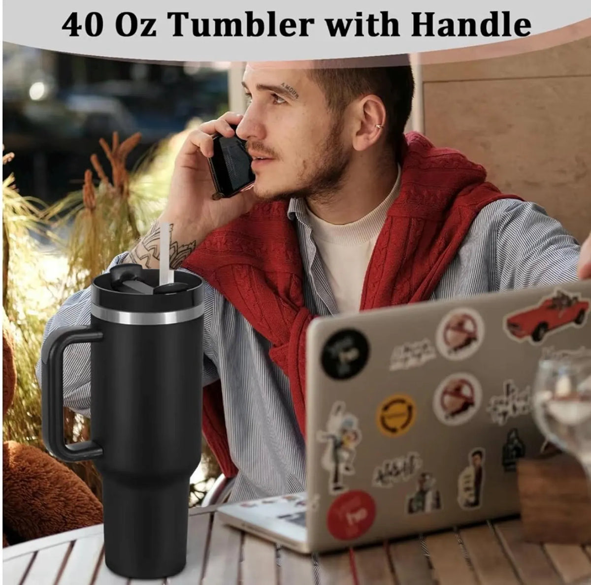 Laser Engraved Mechanics Tumblers:40oz Stainless Steel Garage Life Automotive Tools Travel Mug